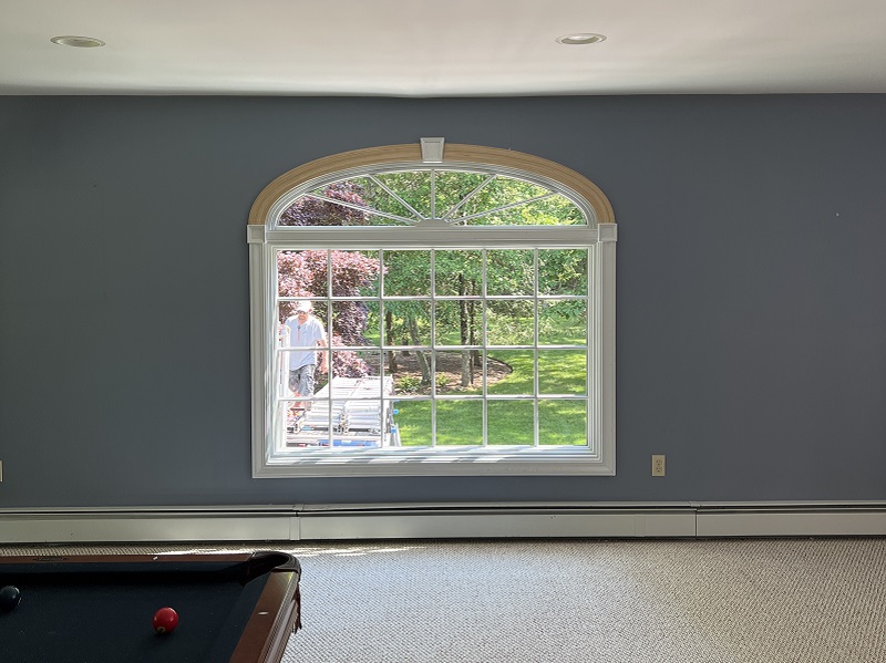 Vinyl interior specialty elliptical and picture window